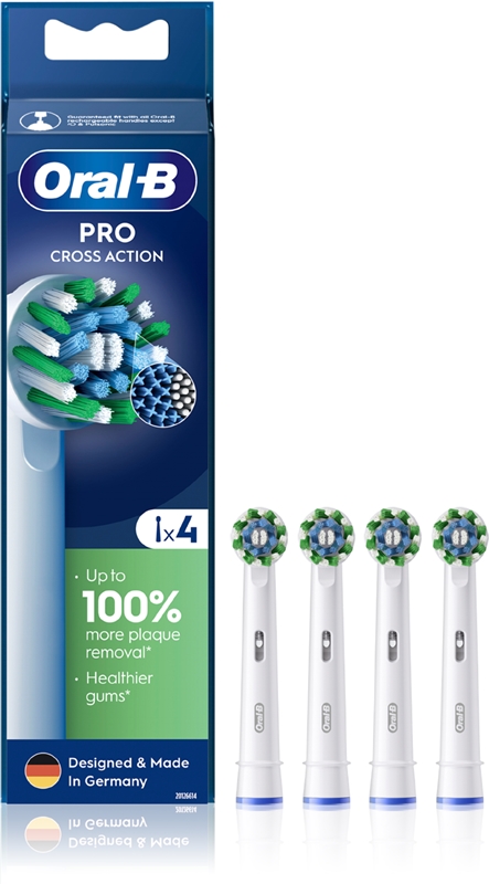 Oral-B Ersatzköpfe Pro Cross Action – 10 Stück, Für Elektrische Zahnbürsten (außer IO/Pulsonic)