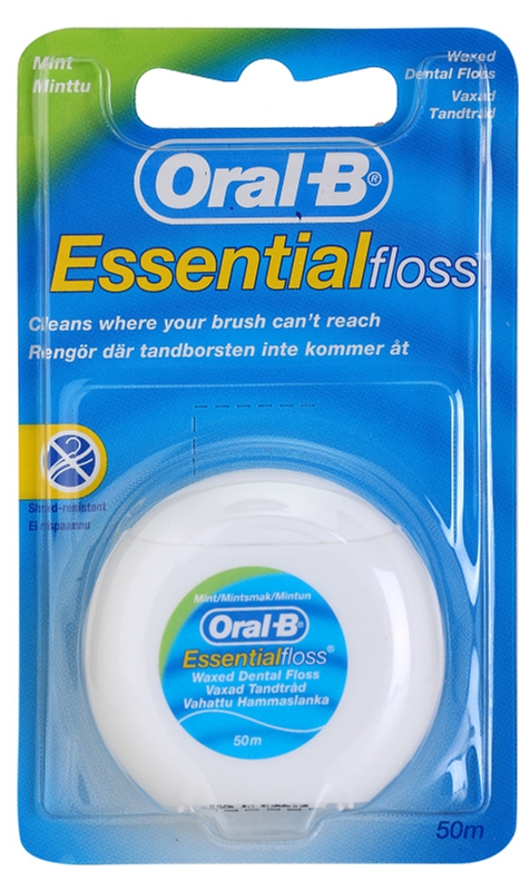 Oral B Essential Floss Fil Dentaire Ciré Saveur De Menthe | Notino.fr