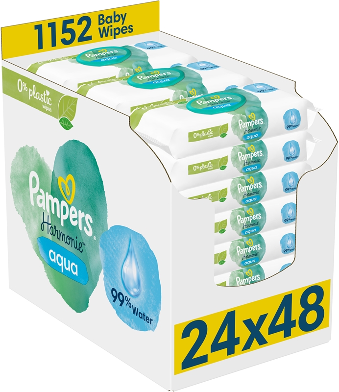 Pampers Harmonie Aqua wet wipes for kids | notino.co.uk