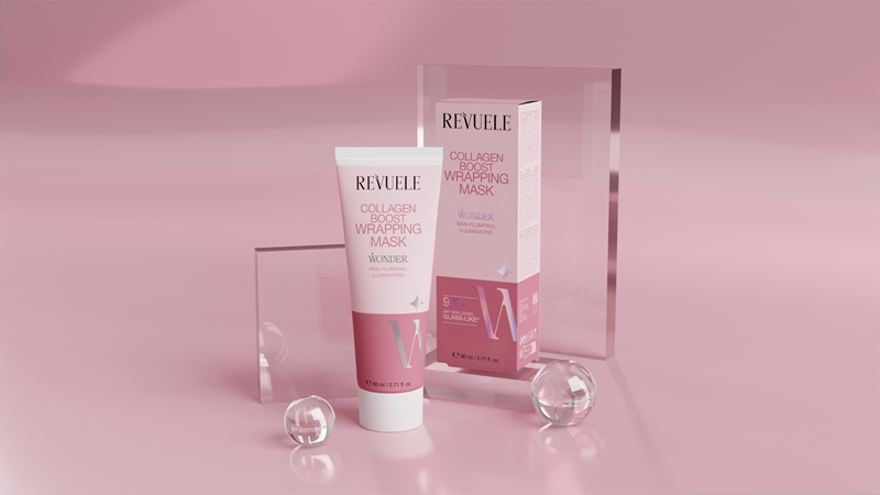 Revuele Wonder Collagen Boost Wrapping Mask nočná maska pre rozjasnenie ...