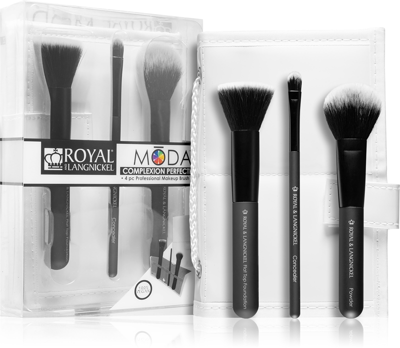 Royal & Langnickel [R]evolution Teint/Complexion Pinsel-Set – 6-teilig, Professionelle Make-up Pinsel Mit DuPont™ Natrafil® Fasern