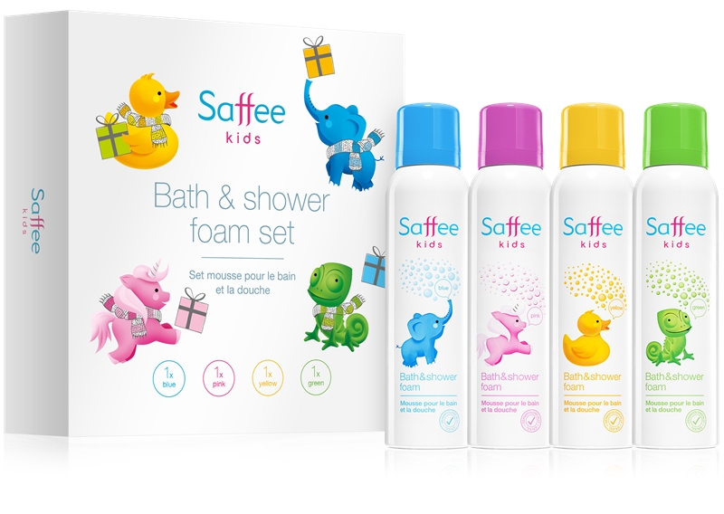 Saffee Kids Bath & Shower Foam Set coffret cadeau (pour la peau de l'enfant) notino.fr