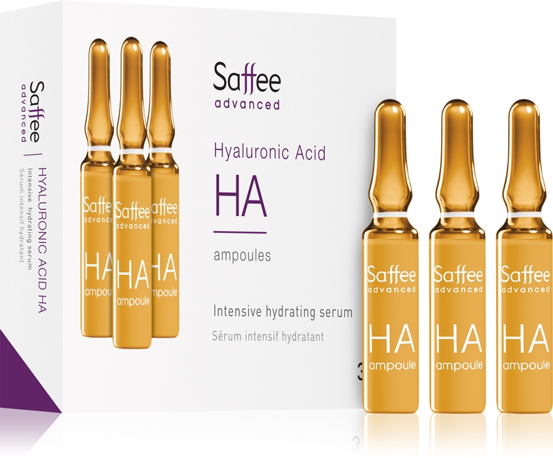 Saffee Advanced Hyaluronic Acid Ampoules ampola Pacote inicial de 3