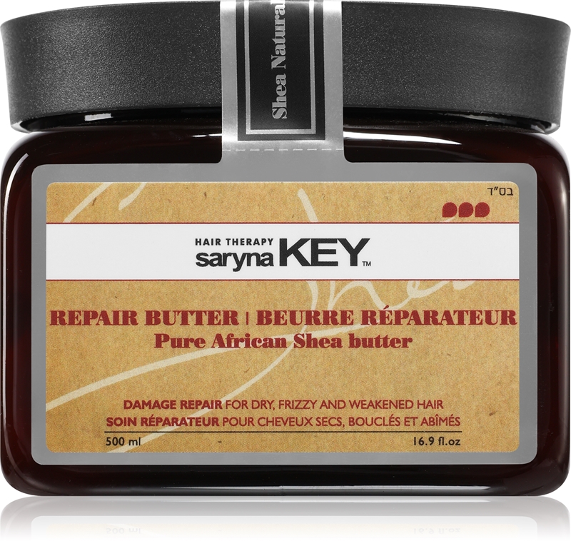 Masque Cheveux SARYNA KEY - Beurre De Karité Pur 300ml - Pour Cheveux Secs Et Abîmés