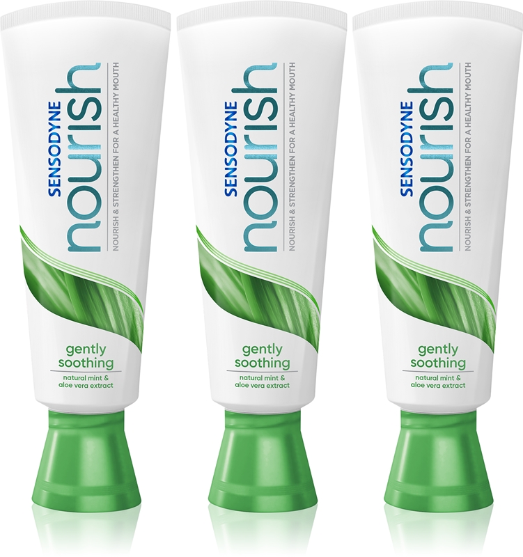 Sensodyne Nourish Gently Soothing bioactive toothpaste with fluoride ...