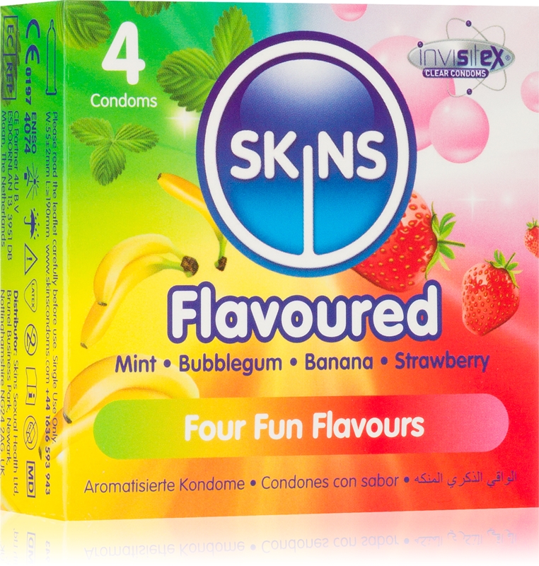 Préservatifs Skins Aromatisés – 6 Saveurs, Latex, Par Lot De 6 à 100 Unités