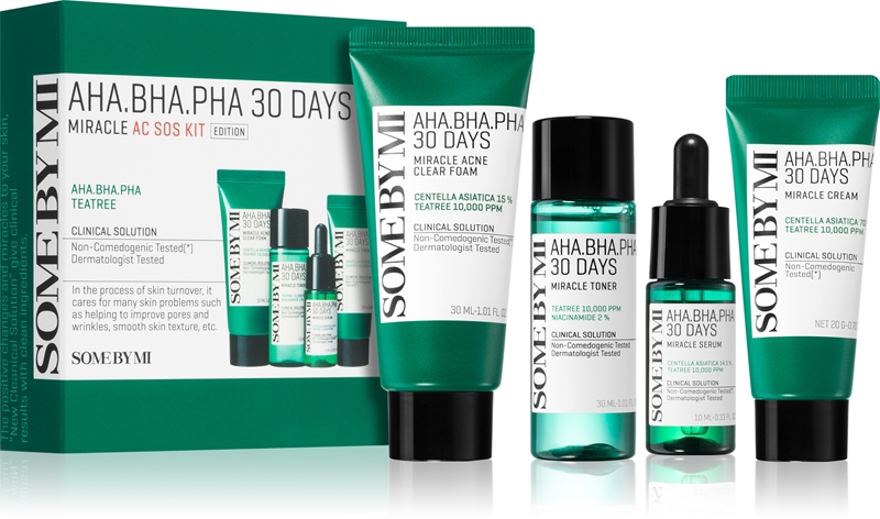 Прегледи на Some By Mi AHA∙BHA∙PHA 30 Days Miracle AC SOS Kit подаръчен ...