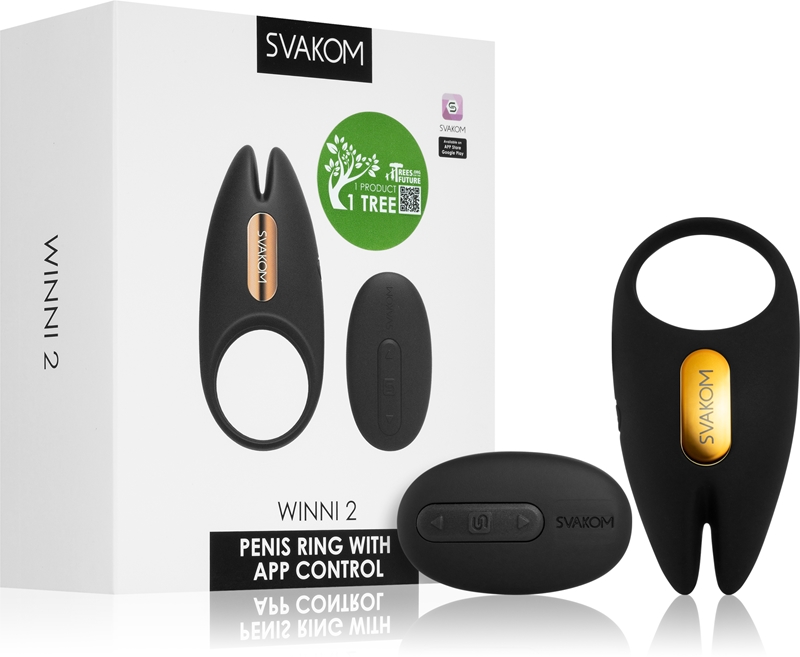 Svakom Winni 2 App & Remote Controlled Vibrating Male Cock Ring main image 1