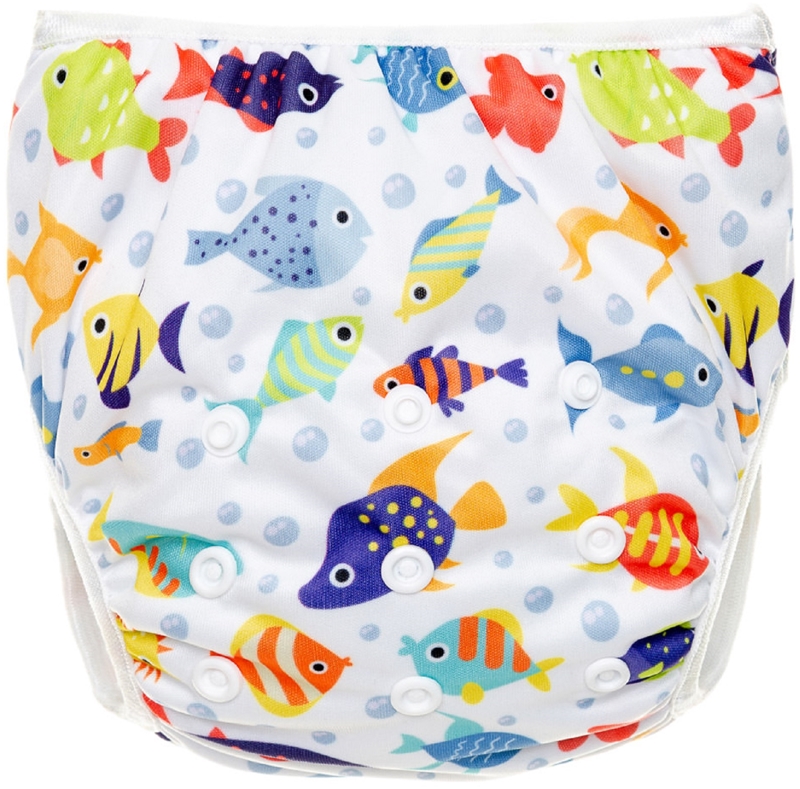 T-TOMI Diaper Swimwear Blue Fish washable swim nappies | notino.co.uk