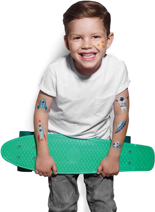 TATTonMe Temporary Tattoos Set Space tattoo for children | notino.ie