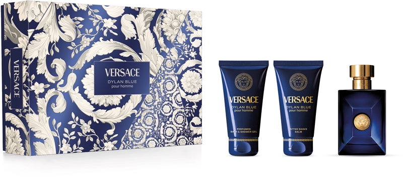 VERSACE Dylan Blue pour Homme Eau de Toilette Spray 50 ml + Aftershave 50 ml + Duschgel 50 ml