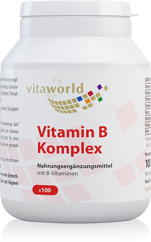 Vita World Vitamin B Komplex Kapseln Trägt Zur Normalen Funktion Des ...