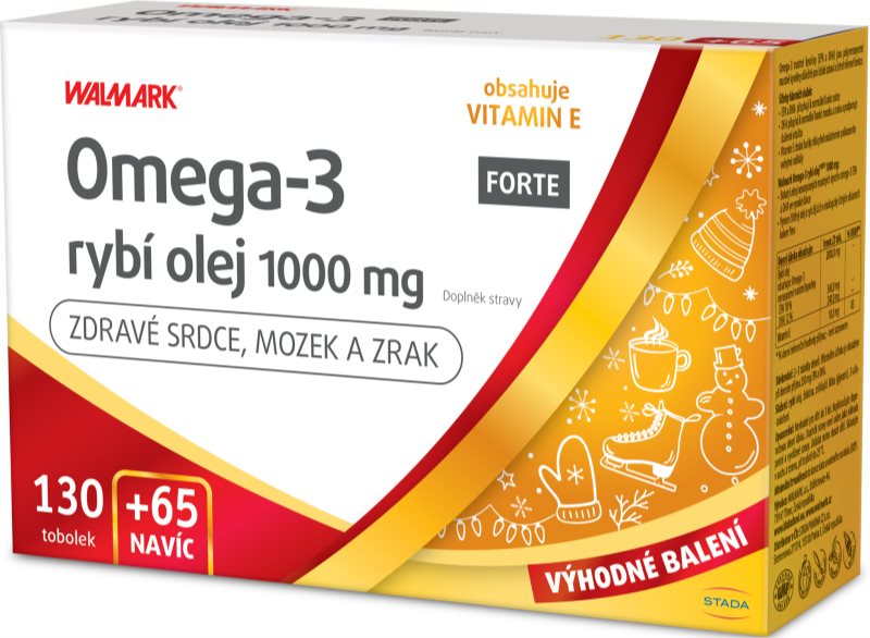 Walmark Omega 3 Rybí Olej Dárkové Balení Doplněk Stravy Pro Normální činnost Srdce A Mozku 4207