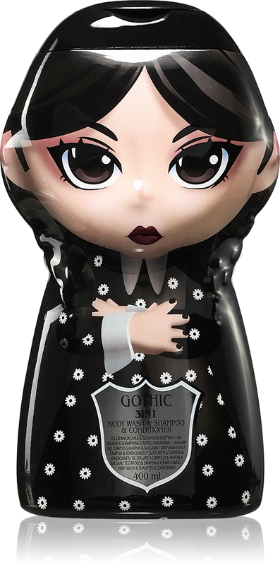 Wednesday Gothic Dark Shampoo, Conditioner and Shower Gel 3 in 1 for ...