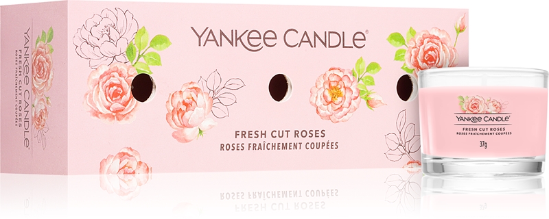 thumbnail image 2 of Yankee Candle Fresh Cut Roses Scented Candle Décor Large 2 of 14