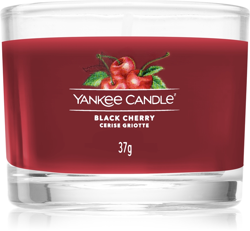 Yankee Candle Black Cherry votive candle glass notino.co.uk