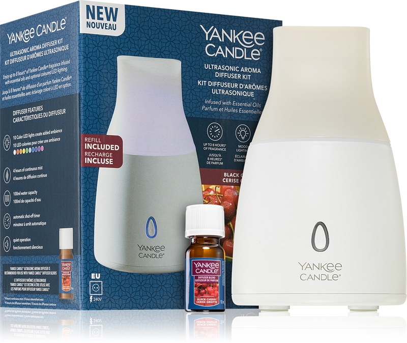 Yankee Candle Ultrasonic Electric Diffuser Kit Black Cherry ultrasonic aroma diffuser notino.co.uk