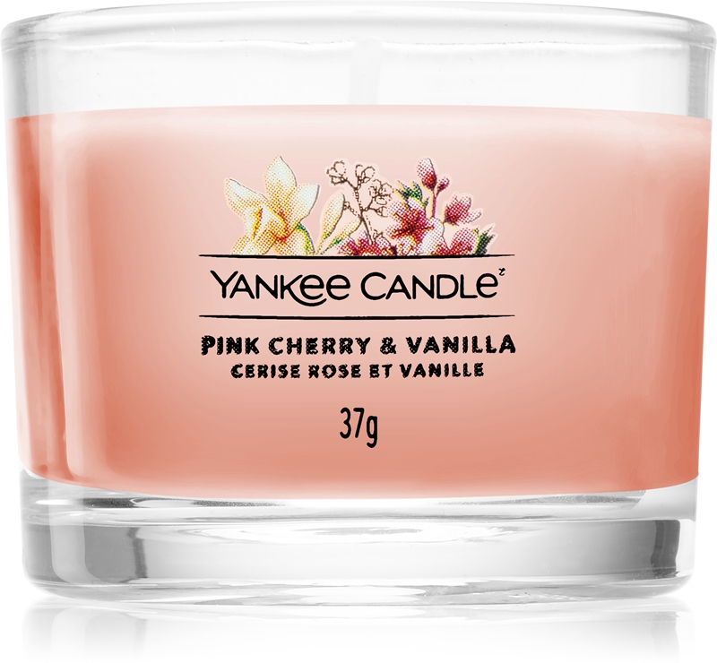 Yankee Candle Pink Cherry & Vanilla votive candle glass | notino.co.uk