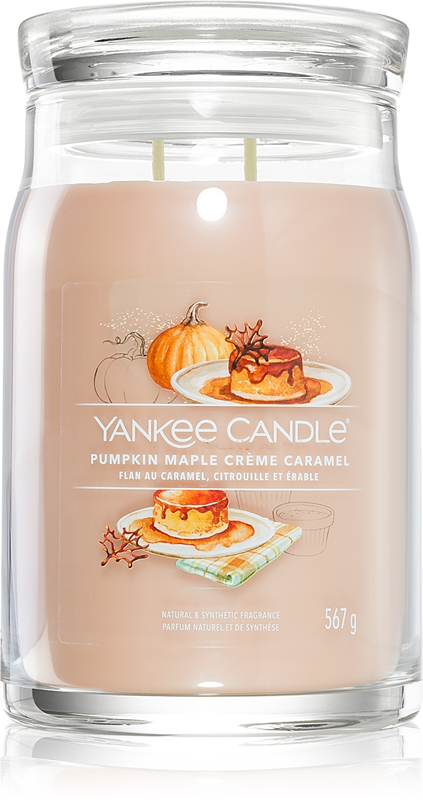 Yankee Candle Pumpkin Maple Crème Caramel bougie parfumée