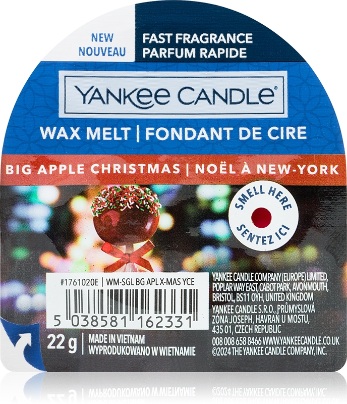 Yankee Candle Big Apple Christmas wax melt notino.co.uk