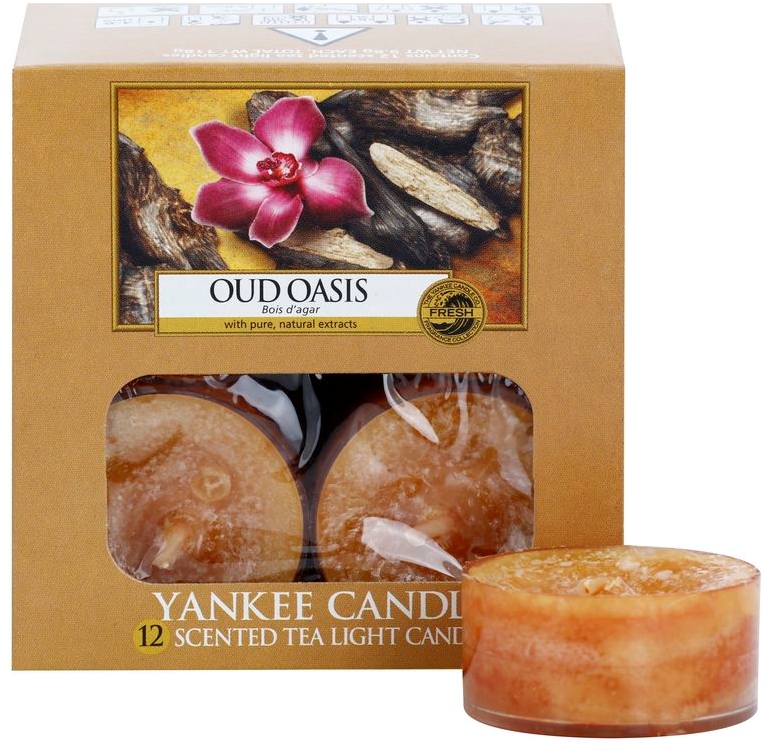 Yankee Candle Oud Oasis čajna sveča 12 x 9,8 g notino.si