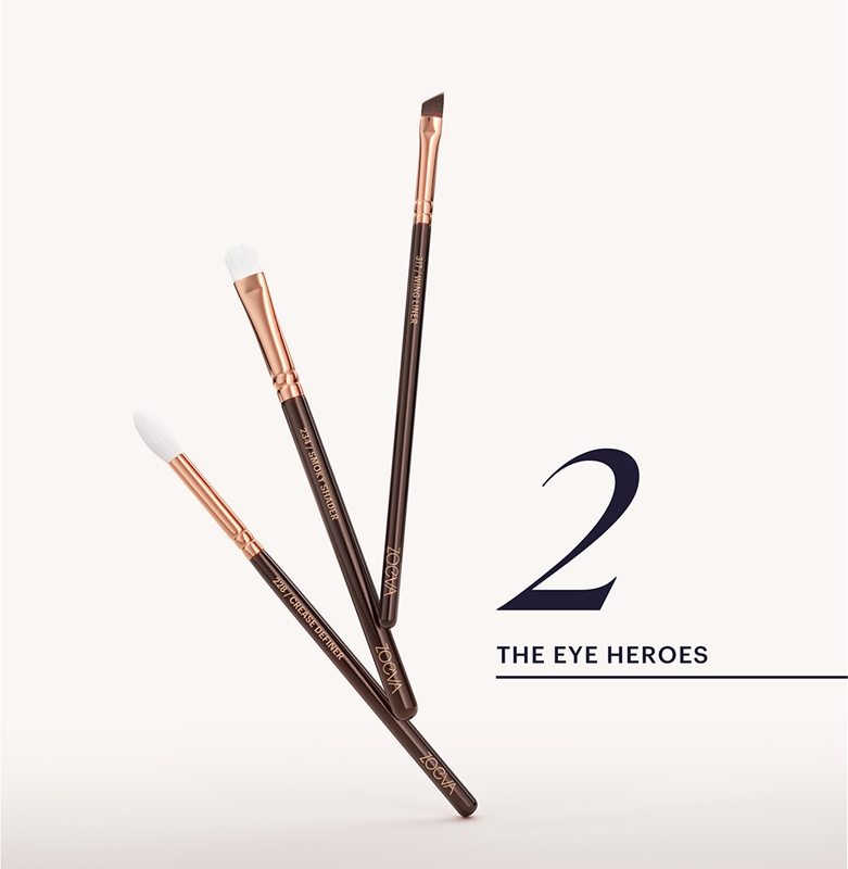 ZOEVA The Artists Brush Set Rose Golden Edition Ceļojuma otu komplekts