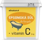 Allnature Epsomská soľ + vitamín C soľ do kúpeľa s vitamínom C
