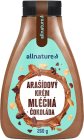 Allnature Arašidový krém s mliečnou čokoládou orechová nátierka s čokoládou