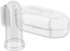 BabyOno Take Care First Toothbrush periuta de dinti pentru deget pentru copii cu sac