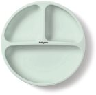 BabyOno Siilicone Plate 6m+ divided plate with suction cup