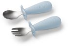 BabyOno Be Active Stainless Steel Spoon and Fork cutlery for children