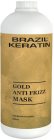 Brazil Keratin Gold Anti Frizz Mask Keratinmask För skadat hår