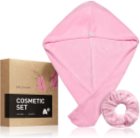 BrushArt Home Salon Hair towel and scrunchie set Σετ Pink (για τα μαλλιά)