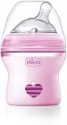 Chicco Natural Feeling Pink пляшечка для годування