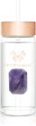Crystallove Amethyst Straw Water Bottle glass water bottle with straw