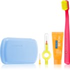Curaprox Travel Set kelioninis rinkinys Blue (dantims, liežuviui ir dantenoms)