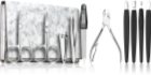 DuKaS Premium Line Solingen 252 Set per manicure Silver-Beige (+ astuccio in pelle)
