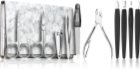 DuKaS Premium Line Solingen 252 set za manikiro Silver-Beige (+ usnjena torbica)