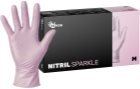 Espeon Nitril Sparkle Pearlescent Pink nitrile powder-free gloves