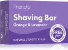 Friendly Soap Shaving Bar Orange & Lavender φυσικό σαπούνι για το ξύρισμα