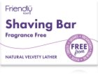 Friendly Soap Shaving Bar Fragrance Free savon naturel rasage
