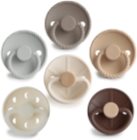 FRIGG 6-Pack Pacifiers Round Silicone Size 2 sut
