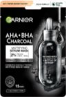 Garnier Textil Masks AHA+BHA Charcoal maska nawilżająca w płacie z aktywnym węglem