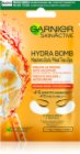Garnier Textil Masks Hydra Bomb máscara para o contorno dos olhos com ácido hialurónico