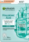 Garnier Textil Masks Hyaluronic Aloe maska nawilżająca w płacie z aloesem