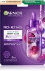 Garnier Textil Masks Pro-Retinol smoothing sheet mask with retinol