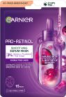 Garnier Textil Masks Pro-Retinol wygładzająca maseczka w płacie z retinolem