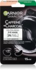 Garnier Textil Masks Charcoal Caffeine máscara para o contorno dos olhos com carvão bioativo