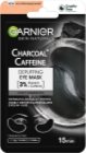 Garnier Textil Masks Charcoal Caffeine maseczka do okolic oczu z aktywnym węglem