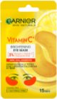 Garnier Textil Masks Vitamin C maseczka do okolic oczu z efektem rozświetlającym